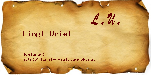 Lingl Uriel névjegykártya